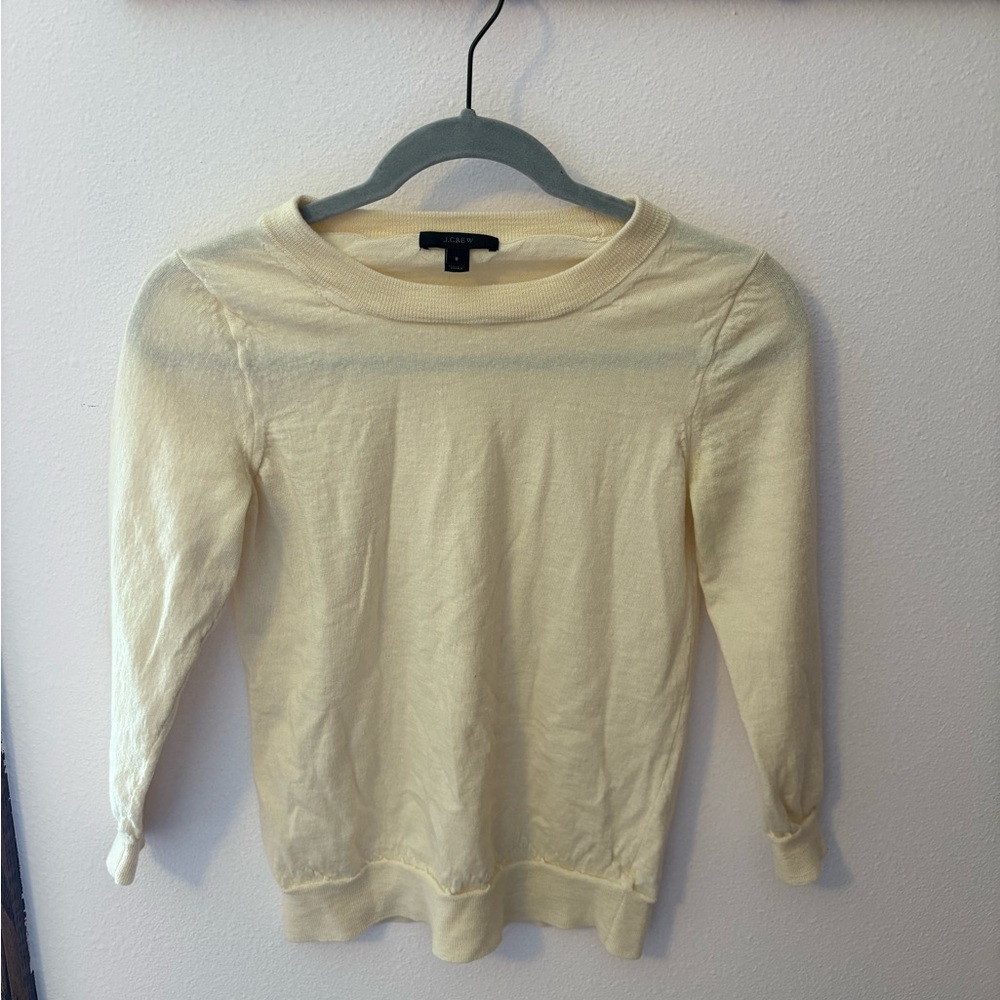 J. Crew Ivory Knit Top